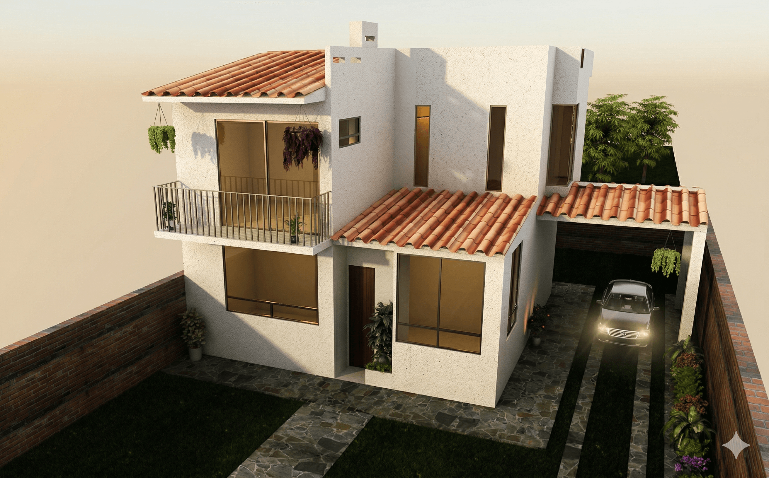 Fachada al lote